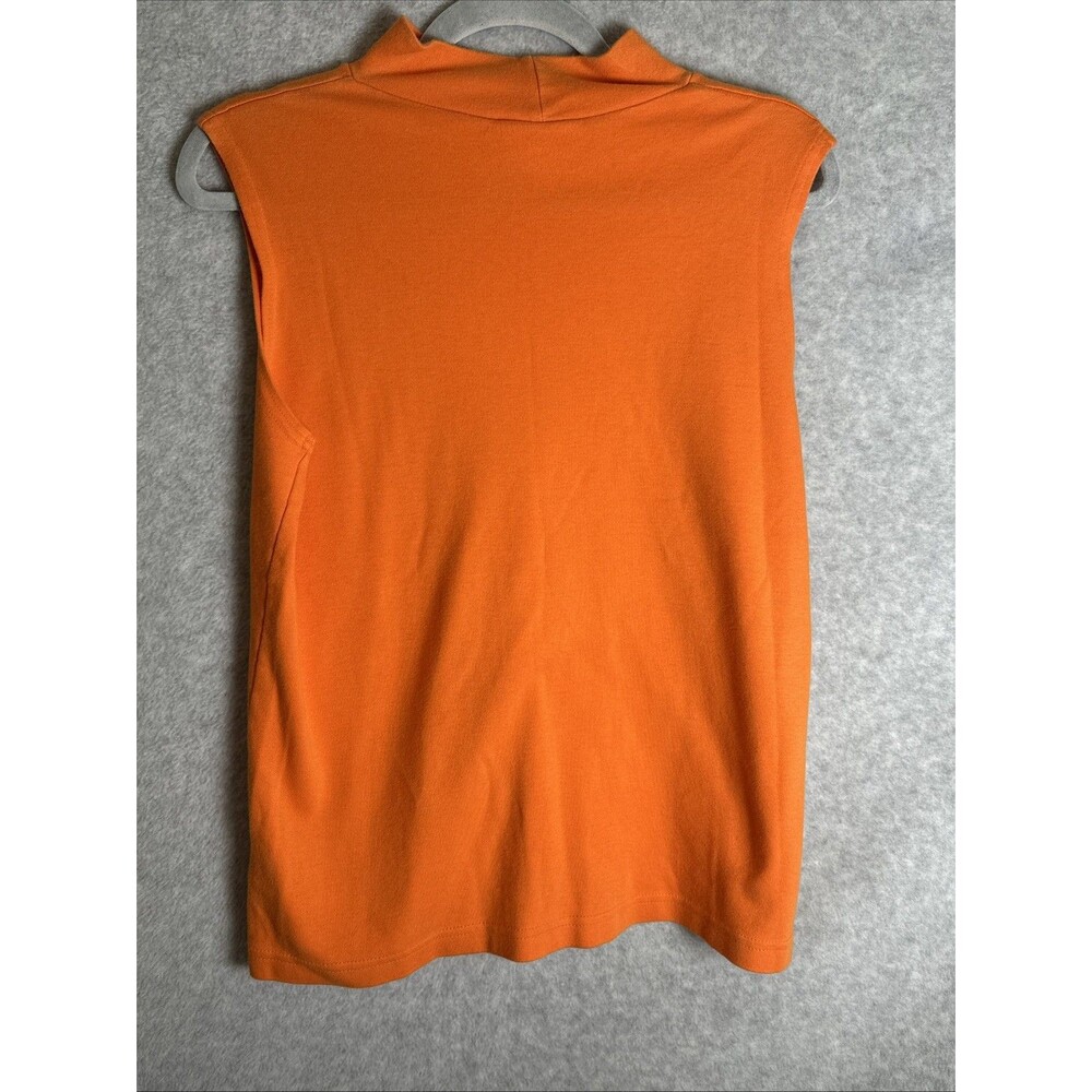 University Of Tennessee UT Vols Sleeveless Shirt Mock Turtle Orange Women's Sz L - Picture 6 of 7